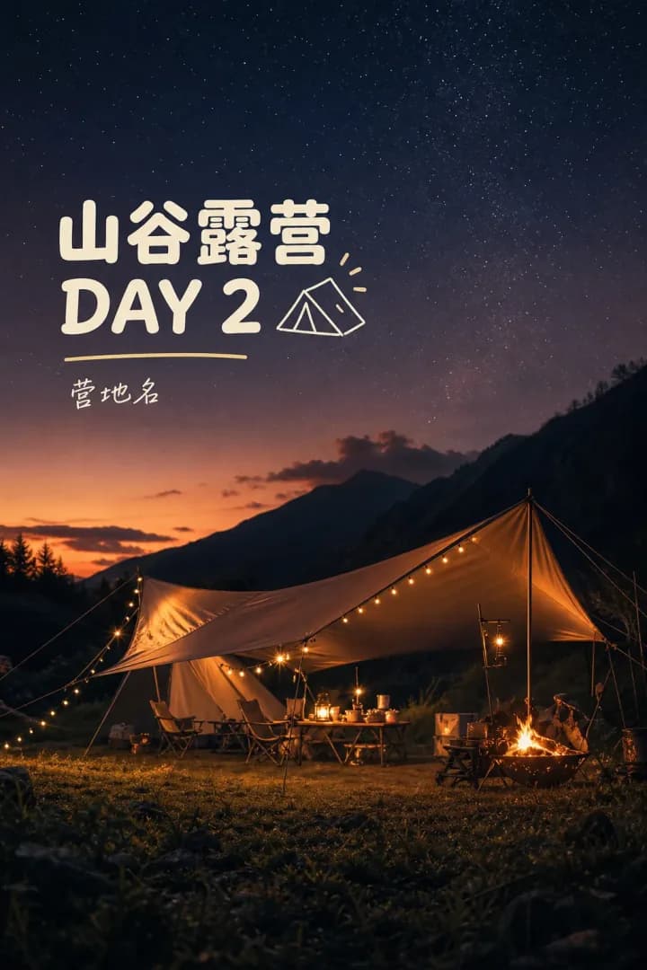 露营天幕夜景封面