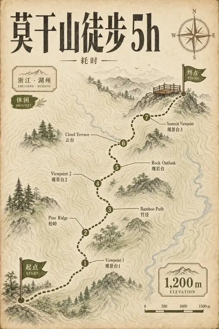 徒步路线图封面