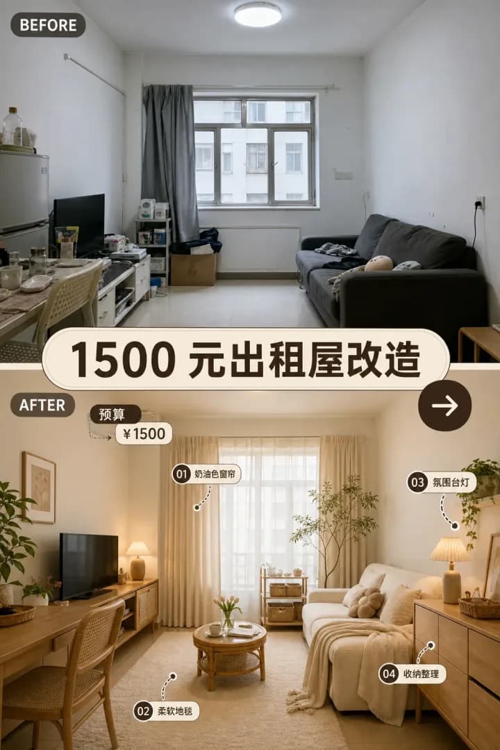 出租屋改造 Before/After