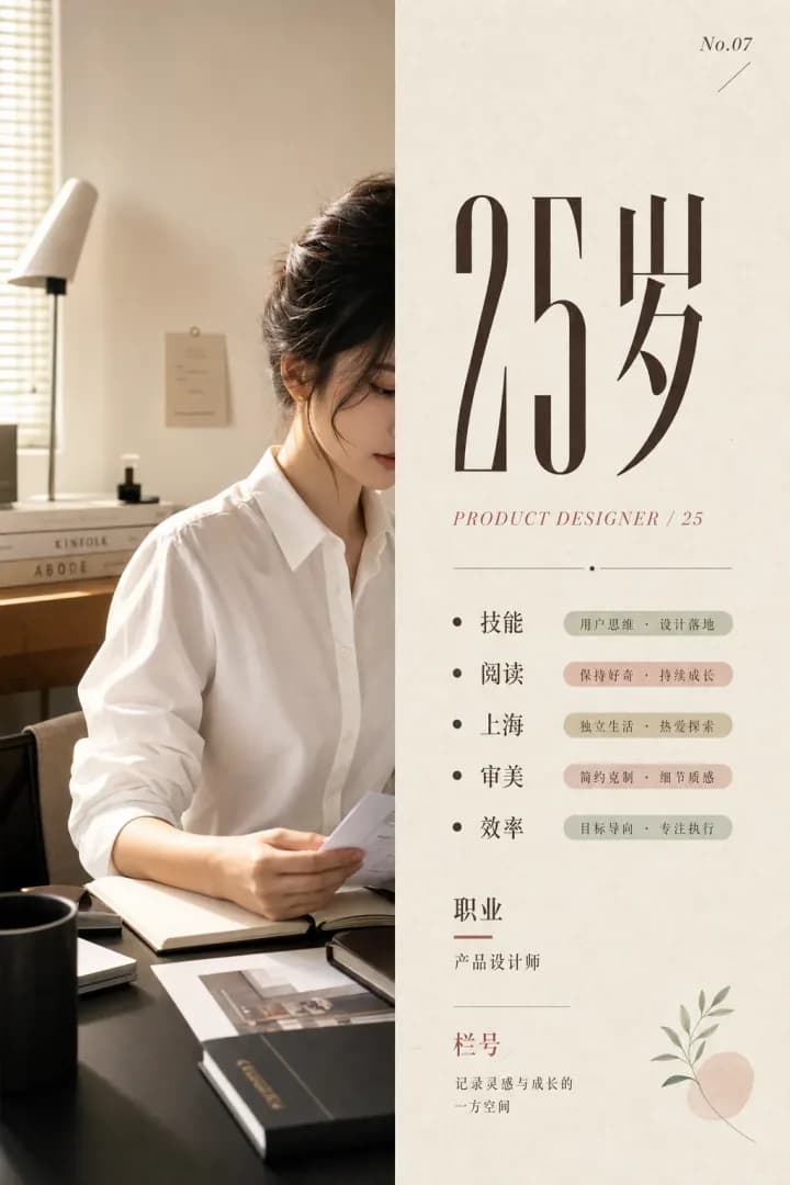 简历感杂志封面